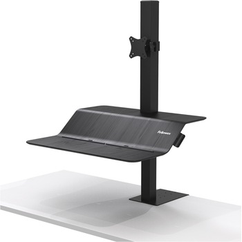 Fellowes Lotus VE Sit-Stand Workstation, Single, 1 Display(s) Supported, 25 lb Load Capacity
