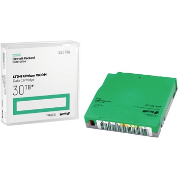 HP LTO Ultrium-8 Data Cartridge, LTO-8, WORM, Labeled, 12 TB (Native) / 30 TB (Compressed), 3149.61 &#39; Tape Length, 20 Pack