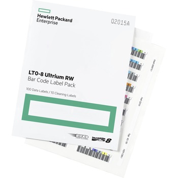 HP LTO-8 Ultrium RW Bar Code Label Pack - Barium Ferrite - 110 / Pack