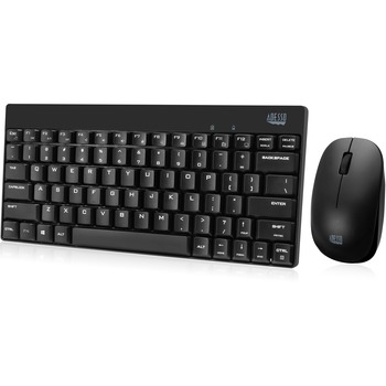 Adesso Wireless Spill Resistant Mini Keyboard &amp; Mouse Combo