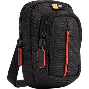 Case Logic Compact DCB-302 Carrying Case Digital Camera, Polyester Body, 7.4&quot; H x 2.1 W x 4.9&quot; D, Black