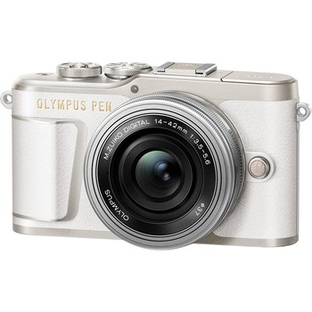 Olympus PEN E-PL9 16.1 Megapixel Mirrorless Camera with Lens, White