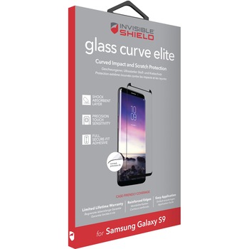 ZAGG invisibleSHIELD Glass Curve Elite Screen Protector Black, Transparent - For LCD Smartphone