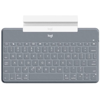 Logitech Keys-To-Go Keyboard - Wireless Connectivity - Bluetooth - iOS - Scissors Keyswitch - Stone