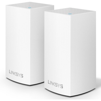 Linksys Velop Intelligent Mesh WiFi System, 2-Pack, White