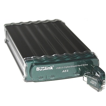 Buslink CipherShield 14 TB Hard Drive - External - SATA - eSATA, USB 3.0 - 256-bit Encryption Standard