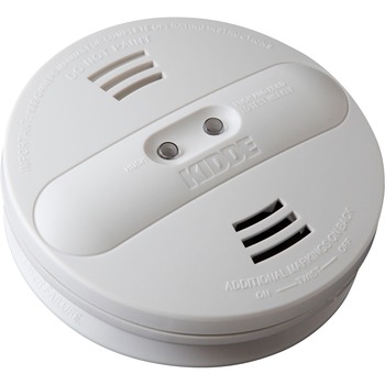 Kidde Dual-sensor Smoke Alarm, 9 V, Audible, Visual, White