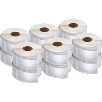 DYMO LabelWriter 2-1/8&quot;W Labels, 1&quot; Height x 2 1/8&quot; Width, Rectangle, Direct Thermal, White, 500/PK