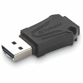 Verbatim 64GB ToughMAX USB Flash Drive - 64 GB - USB 2.0 - Black - 1Each