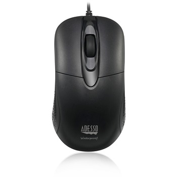 Adesso iMouse W4 - Waterproof Antimicrobial Optical Mouse - Optical - Cable - USB - 1000 dpi