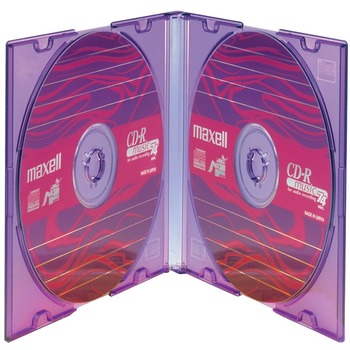 Maxell Dual-Disc Jewel Cases, 25 Pack