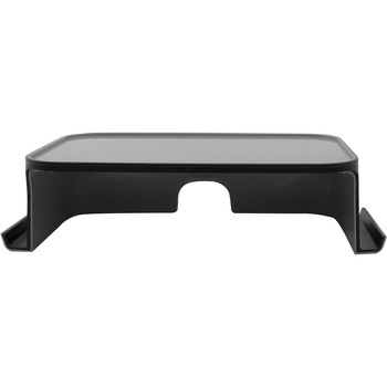 Advantus Monitor Stand, 25 lb Load Capacity, 4.5&quot; Height x 9.8&quot; Width, Desktop, Polystyrene, Matte Gray, Matte Black