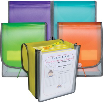 C-Line 7-pocket Vertical Backpack File, Letter, 400 Sheet Capacity, Internal Pockets
