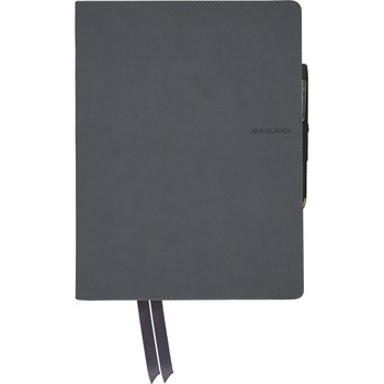 Mead Casebound Premium Notebook, 80 Sheets, 9.9&quot; x 7.6&quot;0.6&quot;, Index Sheet, Perforated, Pocket