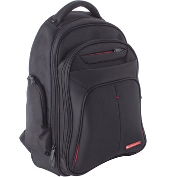 Swiss Mobility Carrying Case (Backpack) for 15.6&quot; Notebook, Bump/Scratch Resistant, Black