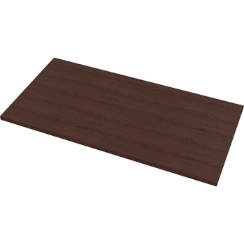 Fellowes High Pressure Laminate Desktop, Table Top, 48 in L x 24 in W x 1.13 in Thickness, Assembly Required, Mahogany