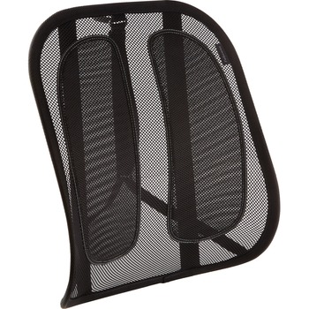 Fellowes Office Suites Mesh Back Support, Strap Mount, Mesh Fabric, Black