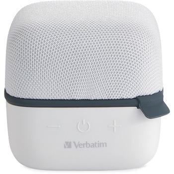 Verbatim Bluetooth Speaker System - White - 100 Hz to 20 kHz - TrueWireless Stereo - Battery Rechargeable