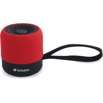 Verbatim Bluetooth Speaker System, TrueWireless Stereo, Battery Rechargeable, Red