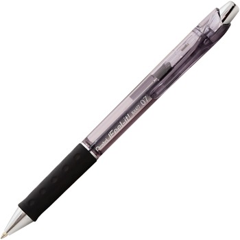 Pentel&#174; R.S.V.P. Super RT Retractable Ballpoint Pen, 0.7 mm, Black Barrel/Ink, Dozen