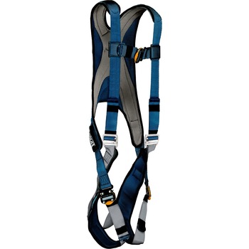 3M DBI-SALA ExoFit Harness, 420 lb. Capacity, Polyester/Velcro, Blue/Gray