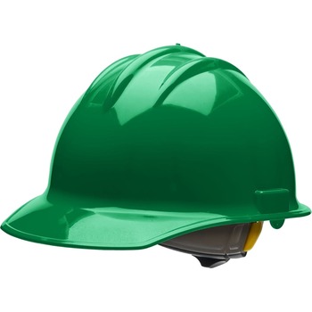 Bullard Classic C30 Safety Cap, High-Density Polyethylene, Kelly Green