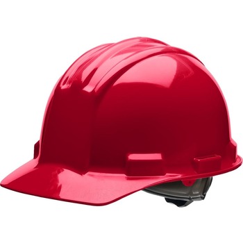 Bullard Standard S51 Safety Cap, High-Density Polyethylene/Vinyl, Red