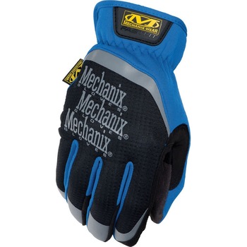 Mechanix Wear FastFit Work Gloves, Leather/Lycra/Spandex, Blue, Large