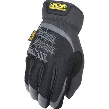 Mechanix Wear FastFit Work Gloves, Leather/Lycra/Spandex, Black, Small