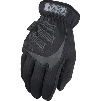Mechanix Wear FastFit Work Gloves, Nylon/Synthetic Leather/Spandex/Foam, Black, Large