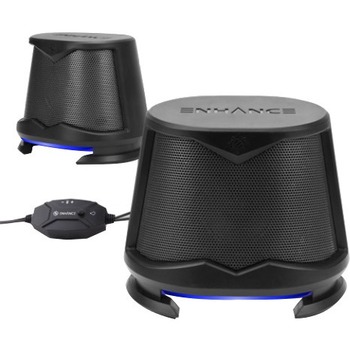 Enhance 2.0 Speaker System - 10 W RMS - USB - Blue