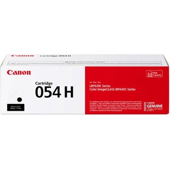 Canon 054H Toner Cartridge - Black - Laser - High Yield - 3100 Pages - 1 Pack