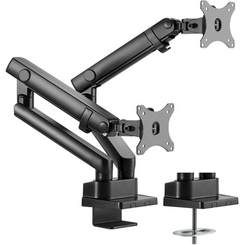 Amer Mounts Mounting Arm for Curved Screen Display, 20.6 in H x 41.1 in W x 5.1 in D, Matte Black