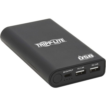 Tripp Lite by Eaton Portable USB Battery Charger Mobile Power Bank 10,050 mAh USB