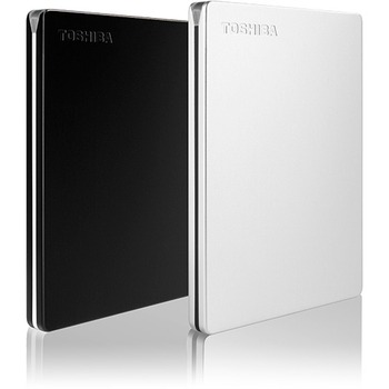 Toshiba Canvio Slim 2 TB Portable Hard Drive - External - Black - Desktop PC Device Supported - USB 3.0