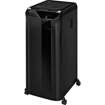 Fellowes AutoMax 600M 2-in-1 Auto Feed Commercial Paper Shredder with Micro-Cut, 600 Sheet Per Pass, 22 gal Wastebin Capacity, Black