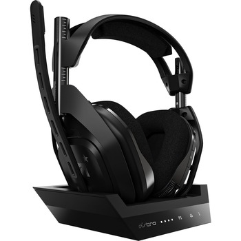 Logitech Astro A50 Wireless Stereo Headset, with Lithium-Ion Battery, Black
