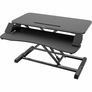 Fellowes Corsivo Sit-Stand Workstation, 4.5 in H x 31.5 in W x 24.1 in D, Black