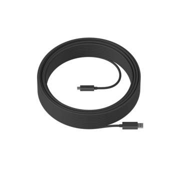Logitech Strong USB-A to USB-C Cable, 82.02 ft., Black