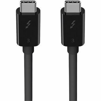 Belkin Thunderbolt 3 Data Transfer Cable for MacBook Pro, 2.62&#39;, Black