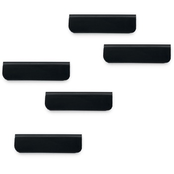Durable DURAFIX Clip, Magnetic Clipping Strip For Notes and Reminders, 2.4&quot; W, Black, 5/Pack