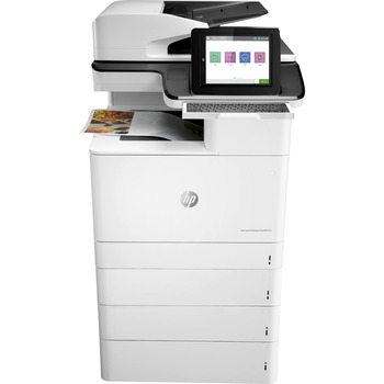 HP Color LaserJet Enterprise Flow M776z Multifunction Printer, Copy/Fax/Print/Scan, White