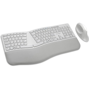 Kensington Pro Fit&#174; Ergo Wireless Keyboard and Mouse, USB Wireless, Gray