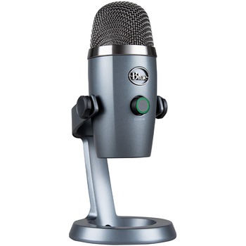 Logitech Blue Yeti Nano Microphone, 20 Hz to 20 kHz, Wired, Condenser, Cardioid, Omni-directional, Desktop, Stand Mountable, USB