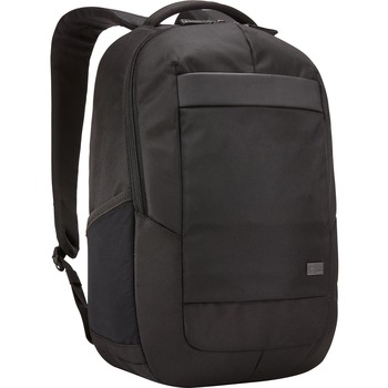 Case Logic NOTIBP-114 Backpack for 14&quot; Laptop, Nylon Body, 17.3&quot; H x 3.2&quot; W x 11.8&quot; D, Black