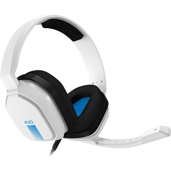 Logitech Astro A10 Wired Stereo Gaming Headset, Mini-phone (3.5mm), White/Blue