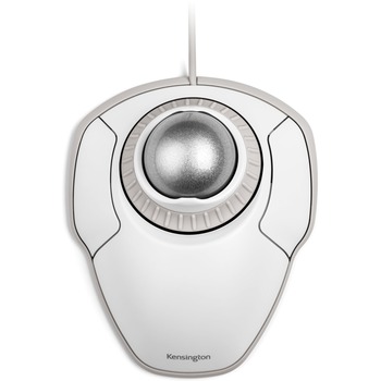 Kensington&#174; Orbit Trackball with Scroll Ring - White - Optical - Cable - White - USB - Scroll Ring - 2 Button(s) - Symmetrical