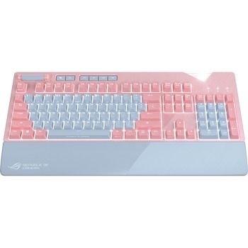 ASUS ROG Strix Flare PNK LTD Gaming Keyboard, Wired, USB, Pink/Gray