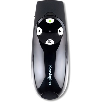 Kensington Presenter Expert™ Wireless Remote with Green Laser, Black