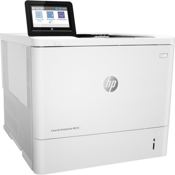 HP LaserJet Enterprise M610dn Laser Printer, Print, White